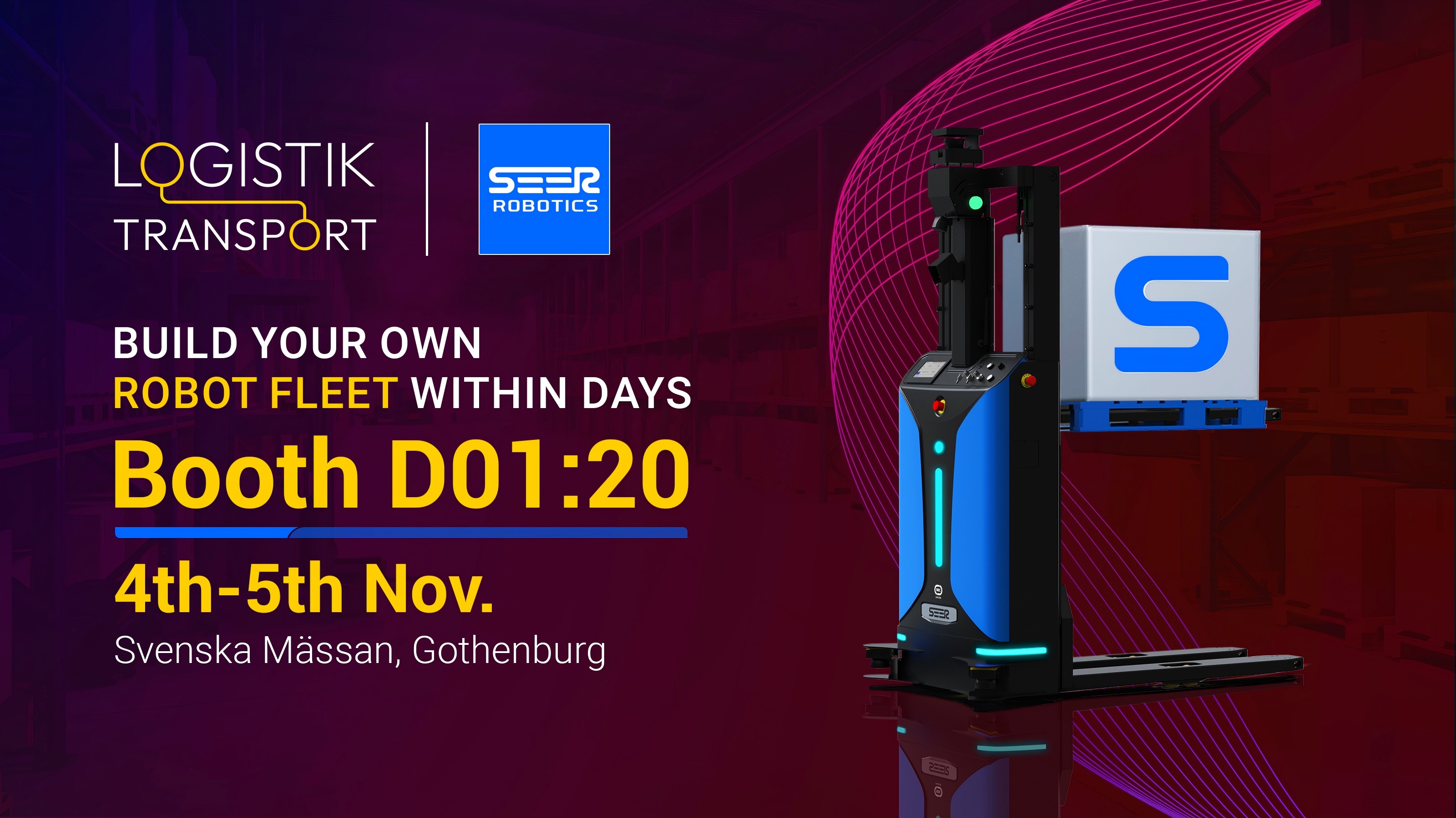 Exhibition Invitation | SEER Robotics Welcomes You to Logistik & Transport 2025 in Sweden