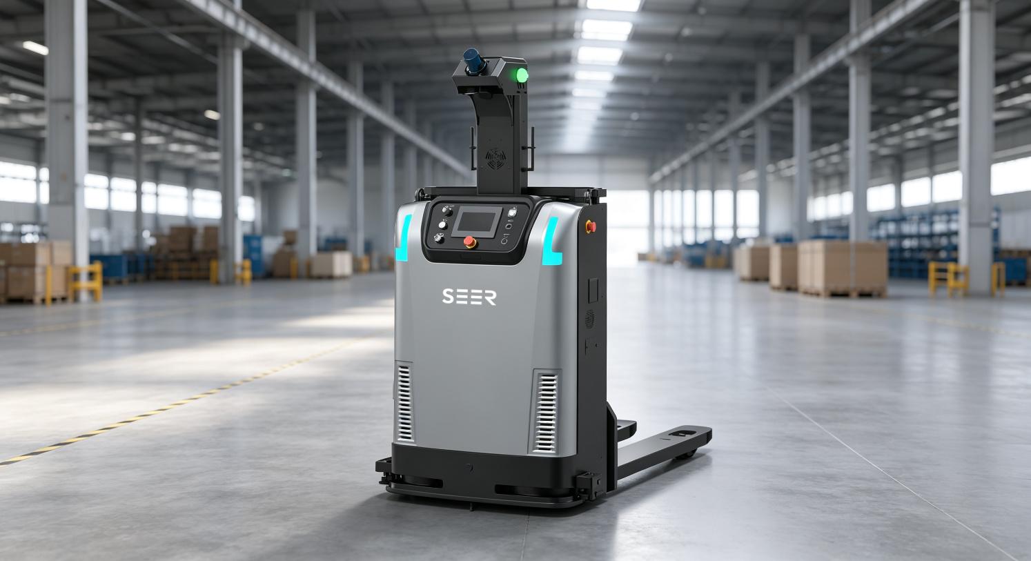 Automated Forklift Warehouse Contrast Point
